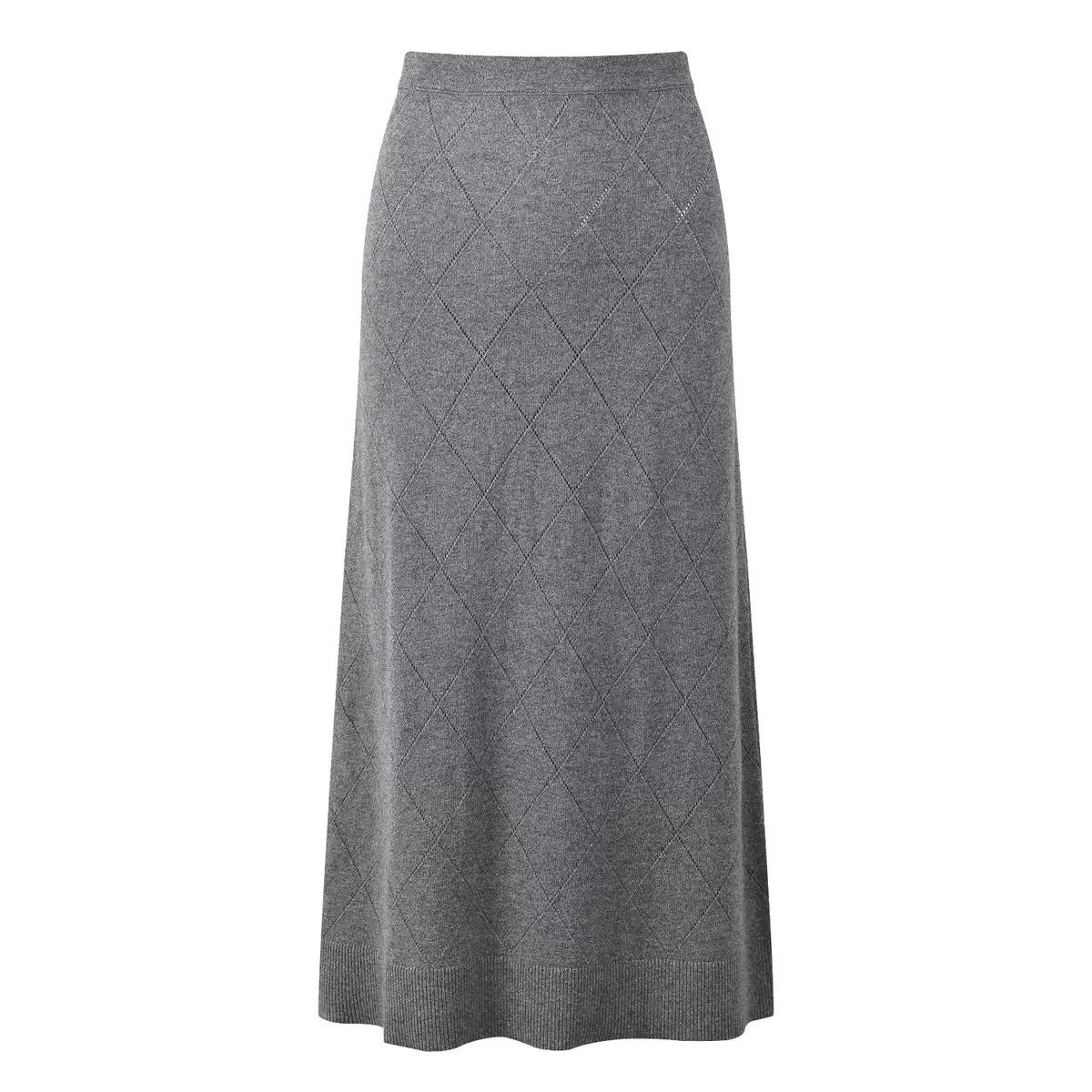 Camille Argyle Knit Skirt Set