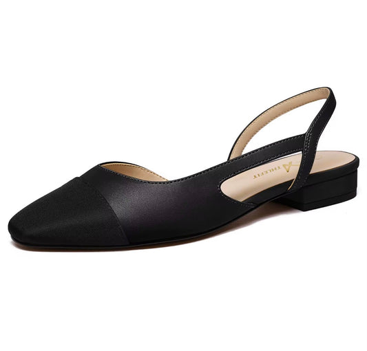 Chic Tweed Slingback Flats
