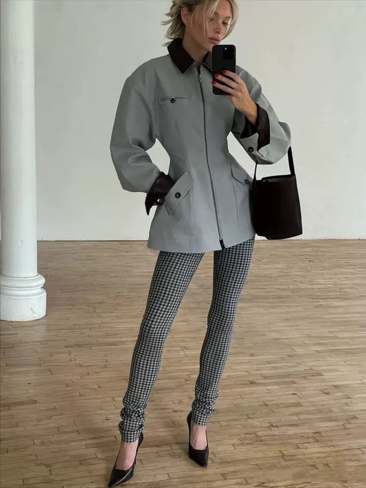 Soho Contrast Collar Jacket