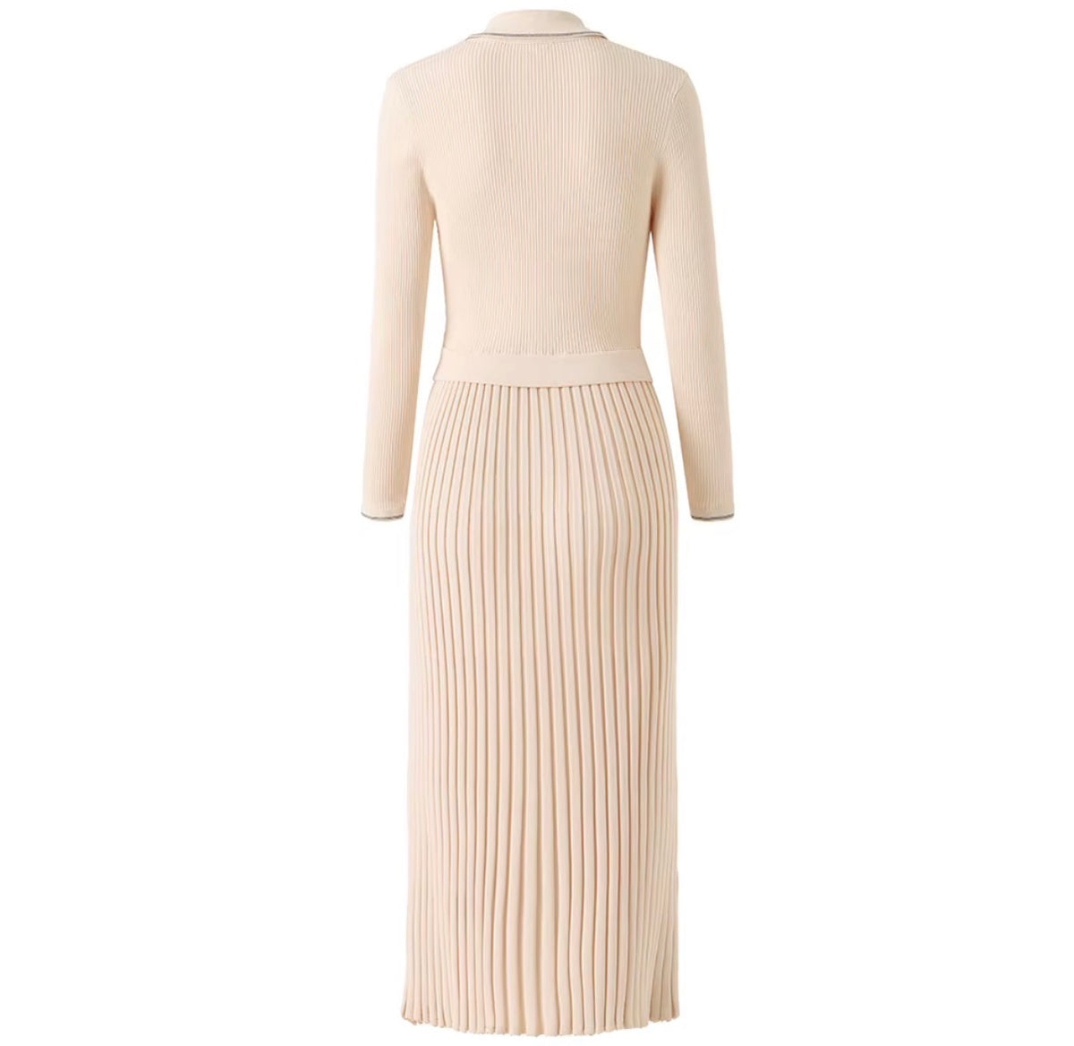 Camille Pleated Polo Maxi Dress
