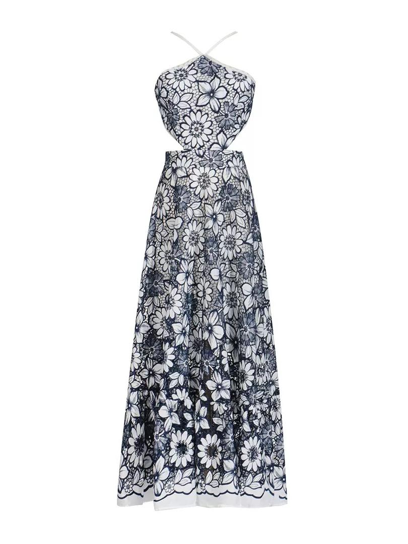 Daisy Mirage Lace Cut-Out Maxi Dress