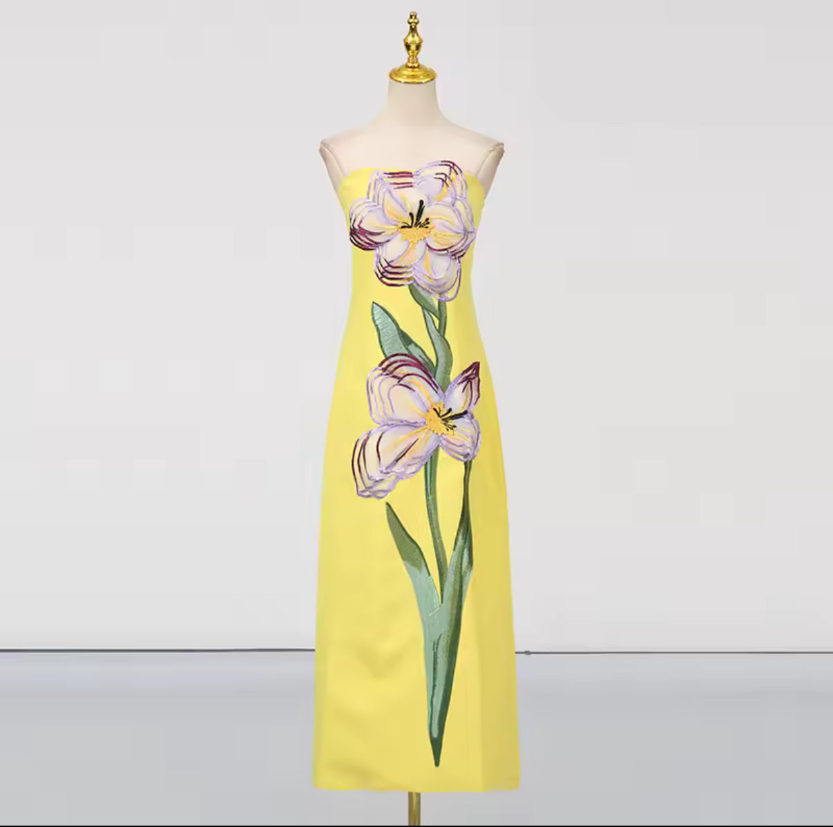 Garden muse strapless dress