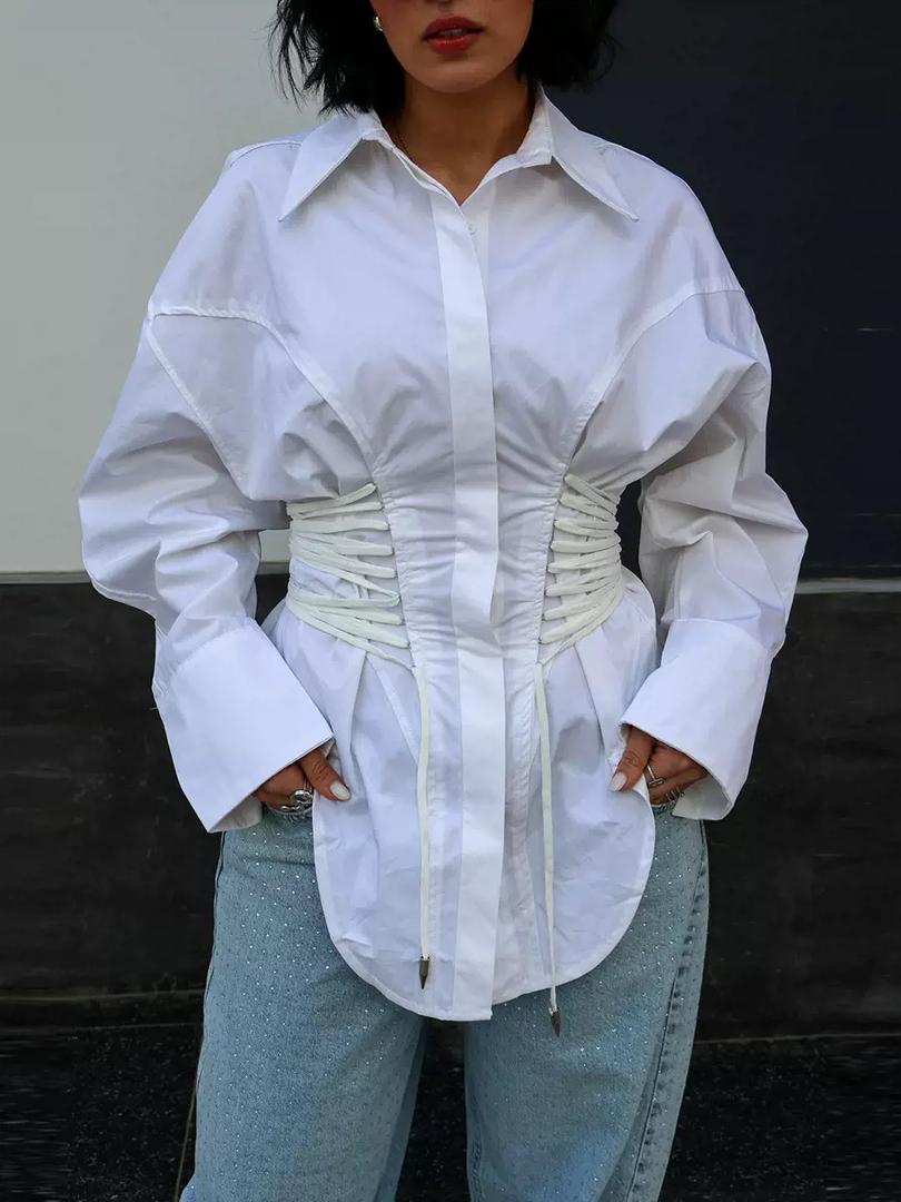 Corset Cinched Shirt