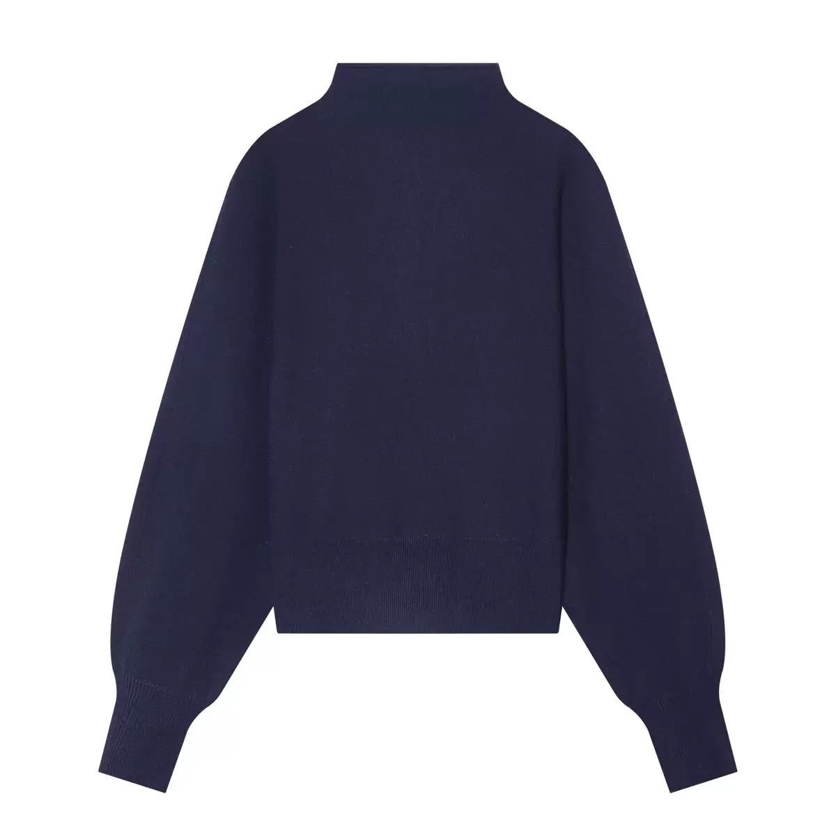 Contrast Zip Knit Cardigan