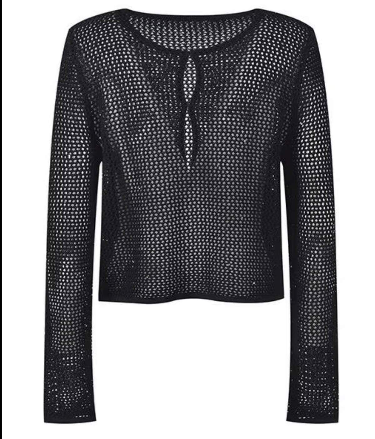 Sheer Mesh Knit Cardigan