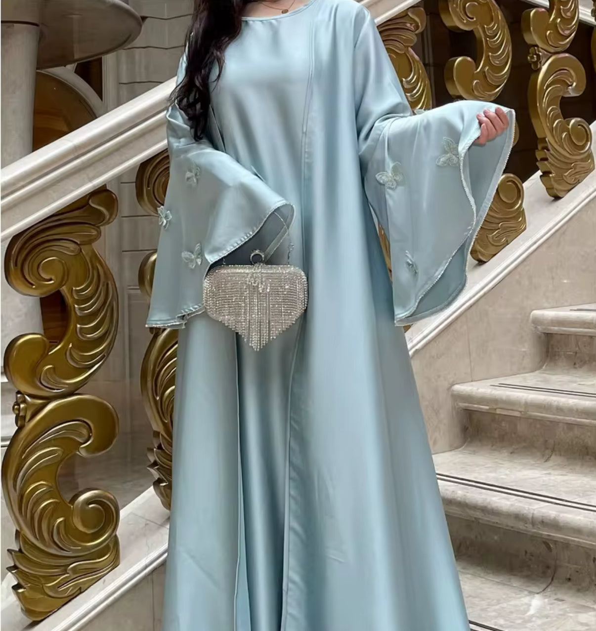 Butterfly Pearl Abaya