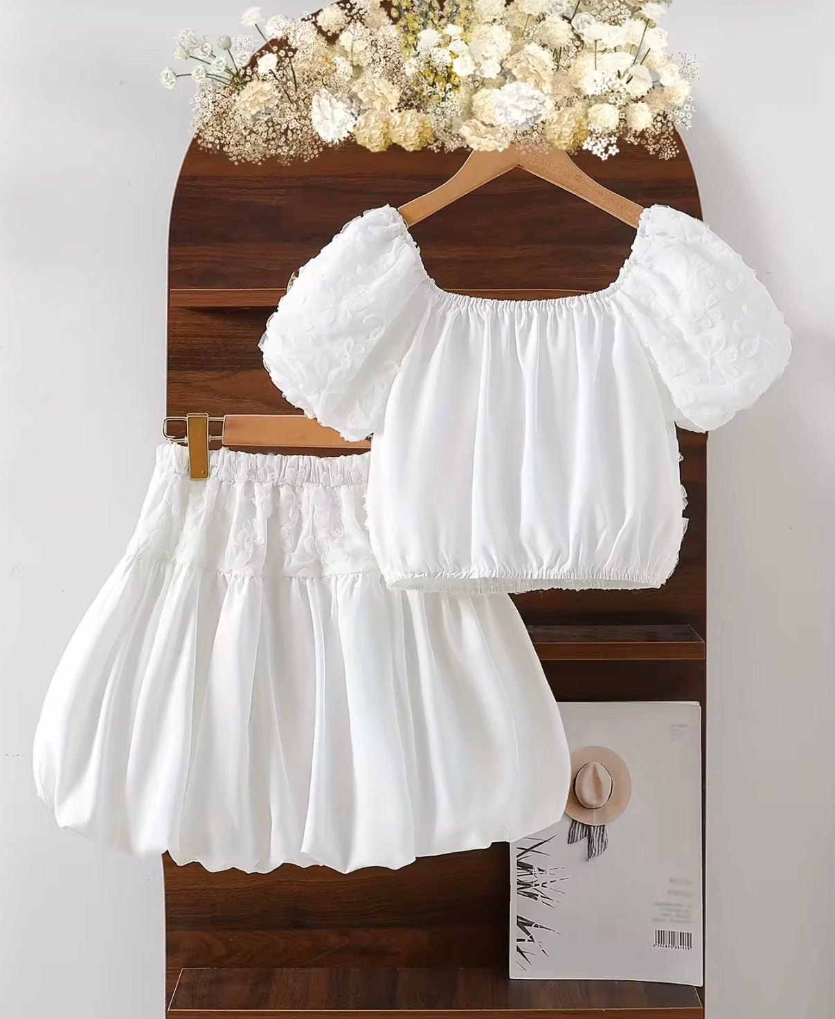 Pearl Petal Skirt Set