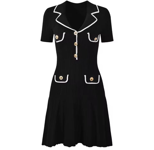 Blush Button-Down Mini Dress