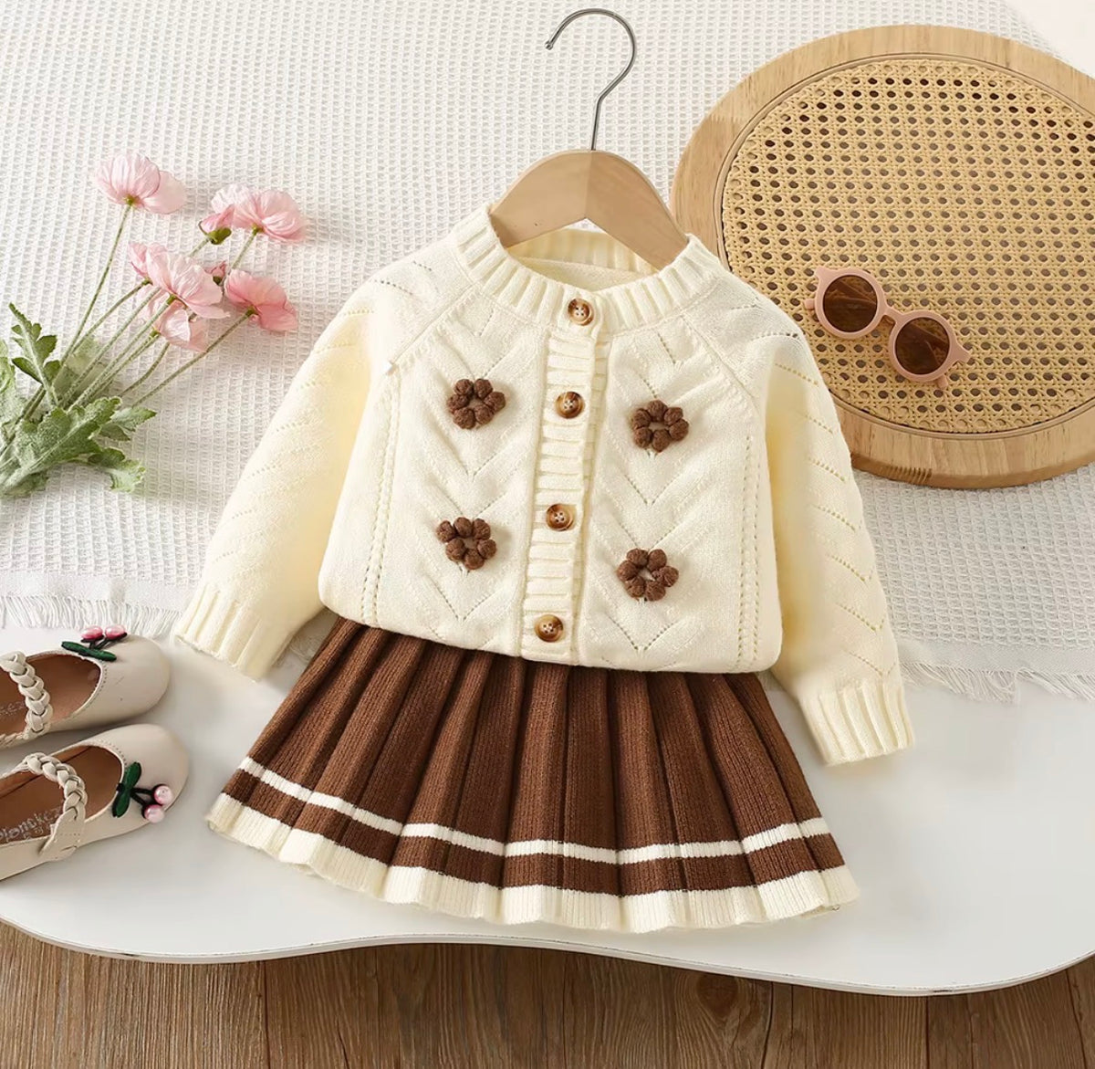 Bloom Knit Skirt Set
