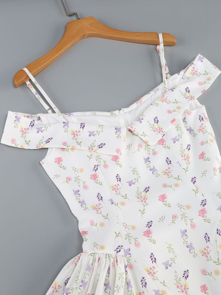 Garden Charm Off-Shoulder Mini Dress