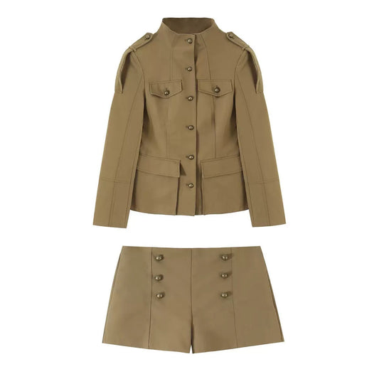 Camel Military Chic Set