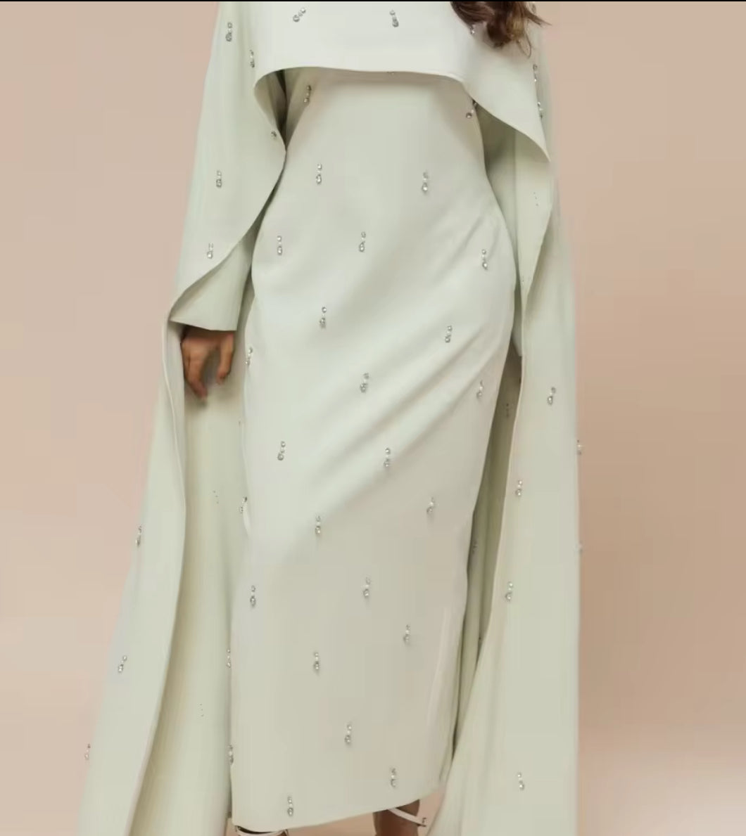 Crystal Veil Abaya