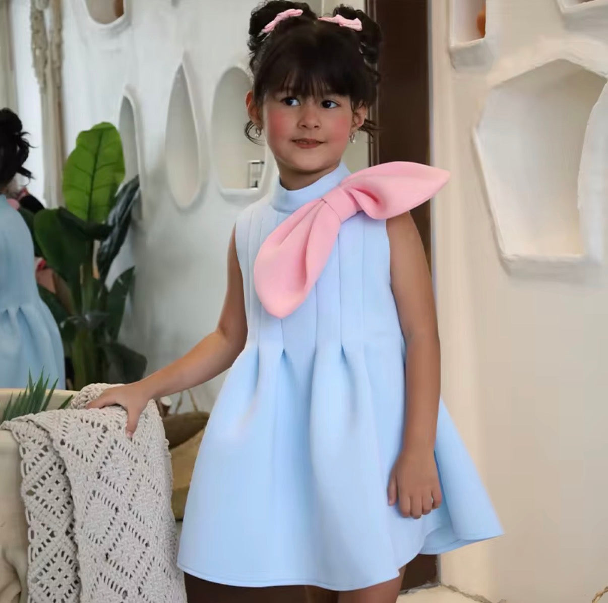 Pastel Bow Swing Dress