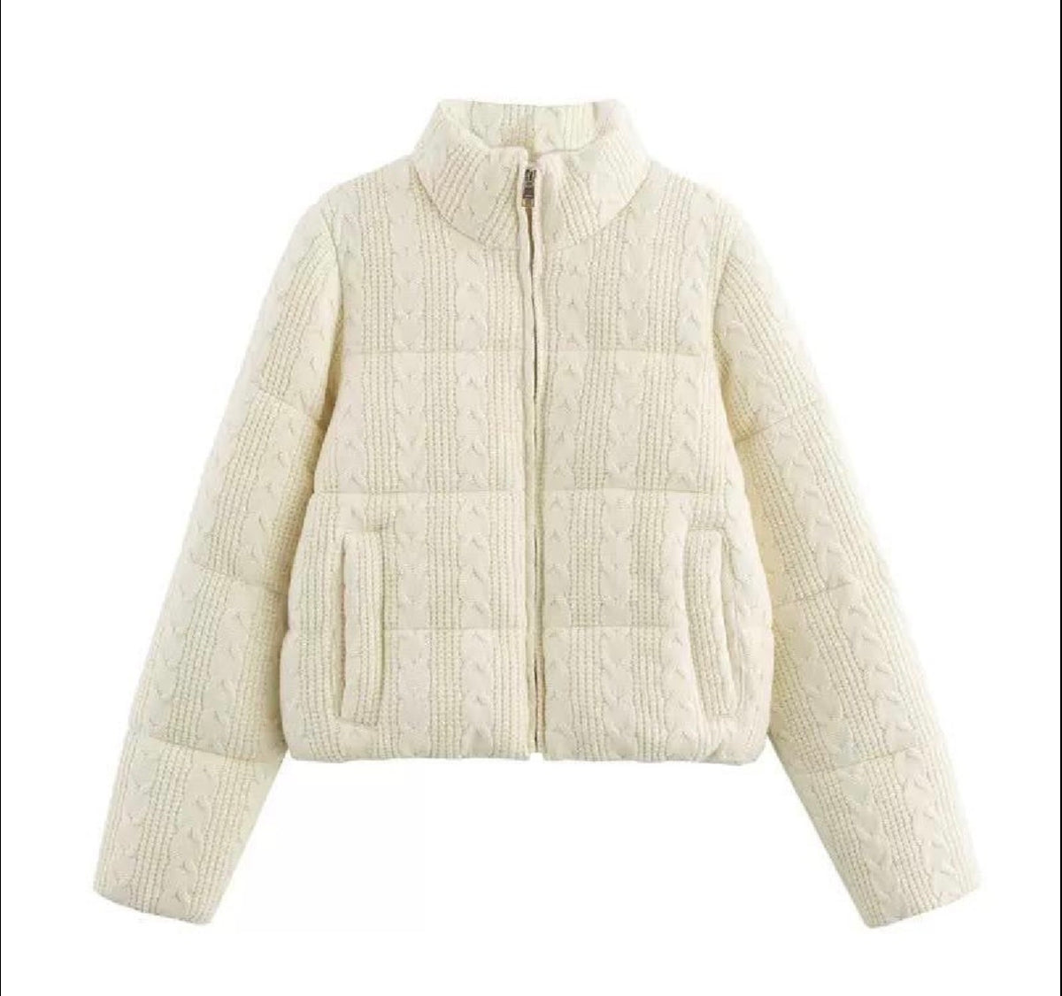 Écru Winter Puff Jacket