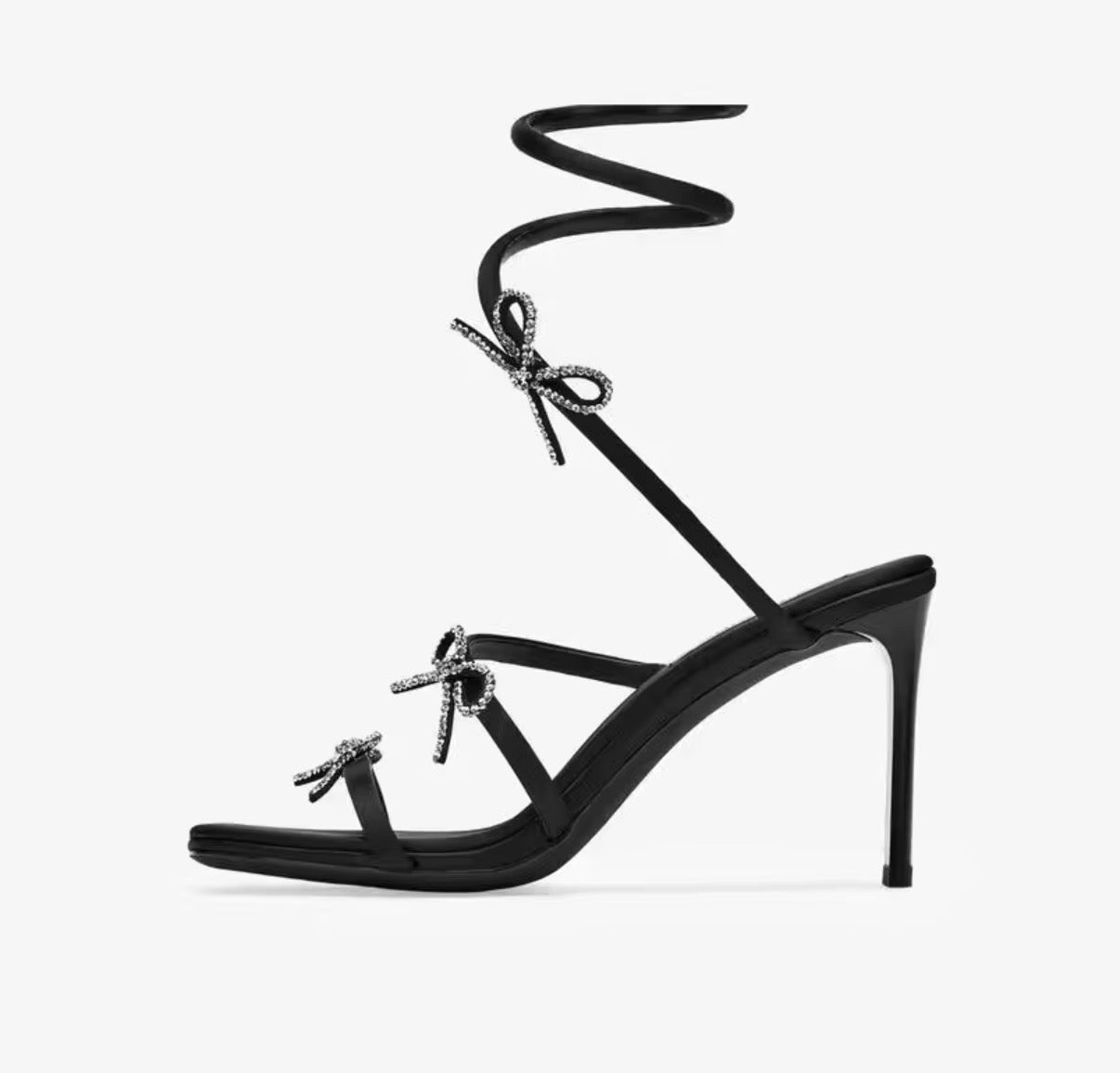 Midnight Bow Heels