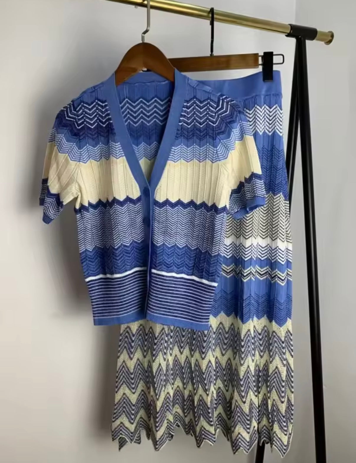 Azure Wave Maxi Set