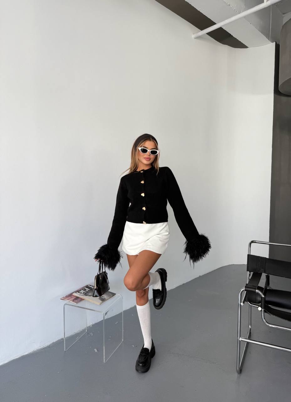 The Heartbeat Feather Cardigan