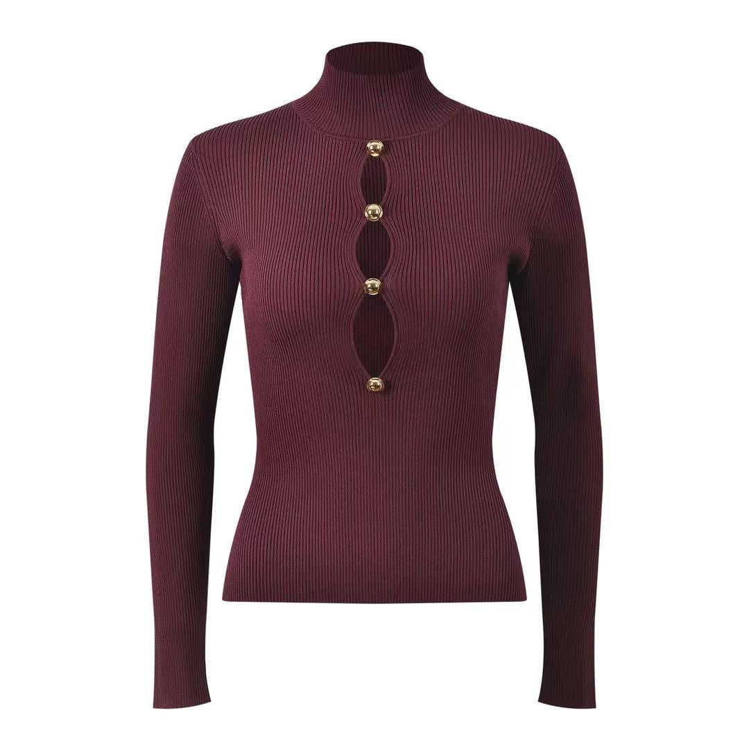 Divina Gold Accent Top