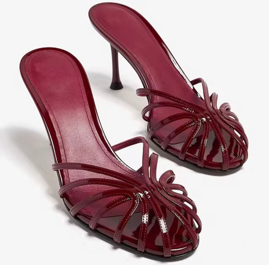 Midnight Bloom Heels