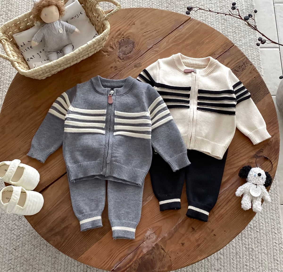 Classic Stripe Knit Set