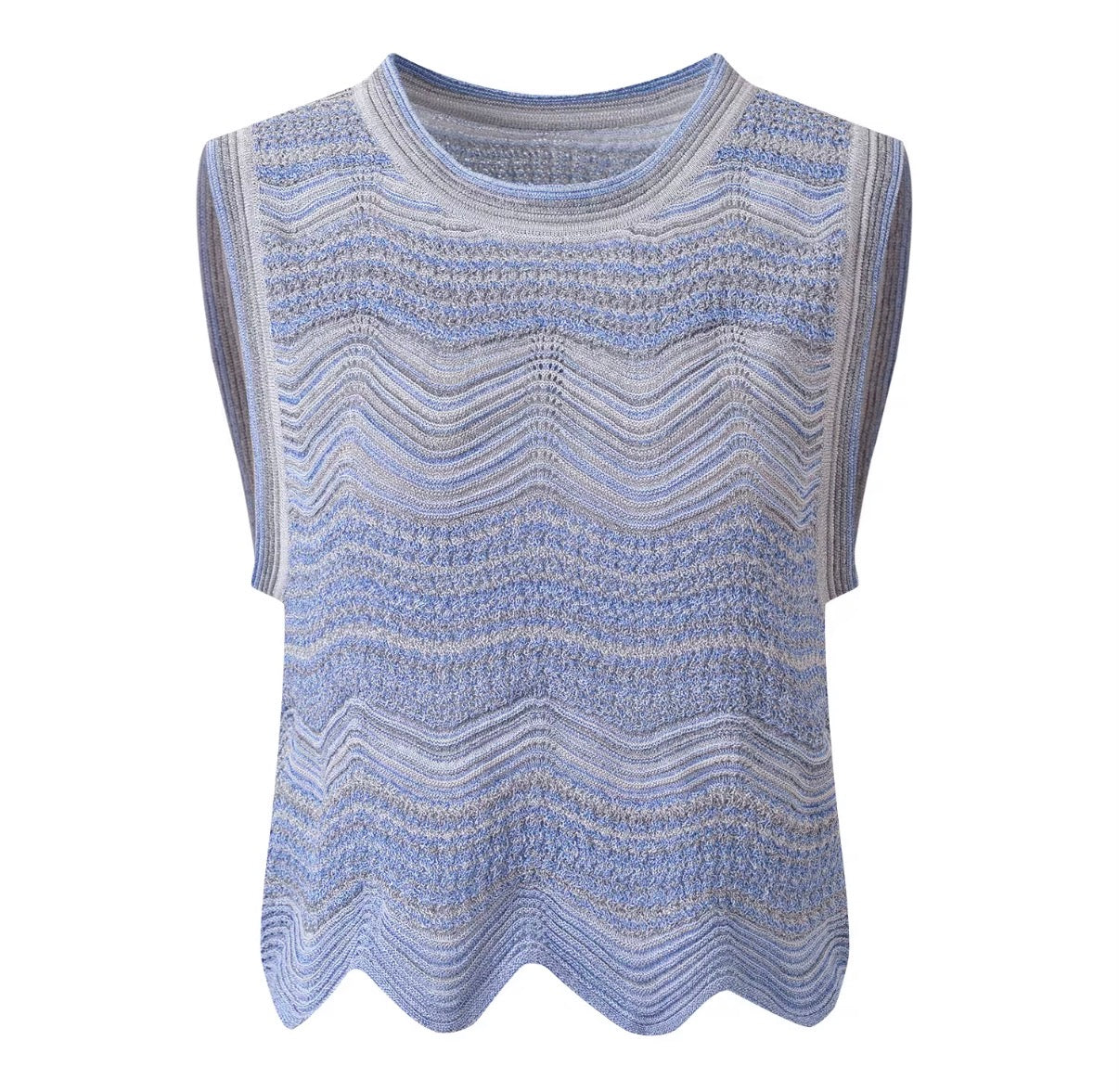 Ocean Ripple Knit Top