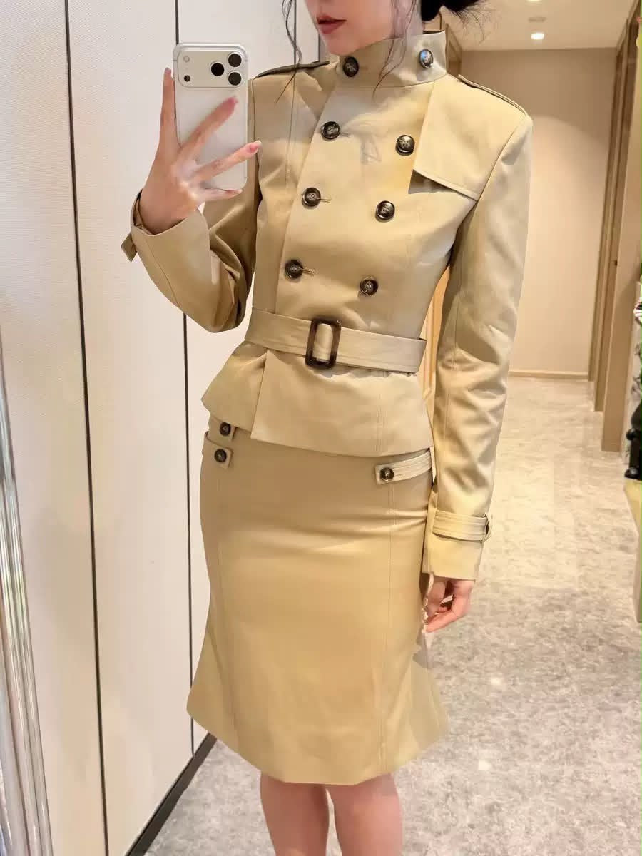 Camille Trench Skirt Set
