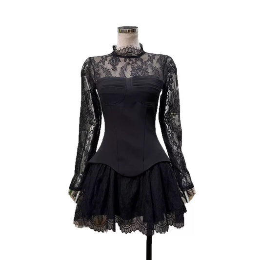 Corset Lace Mini Dress