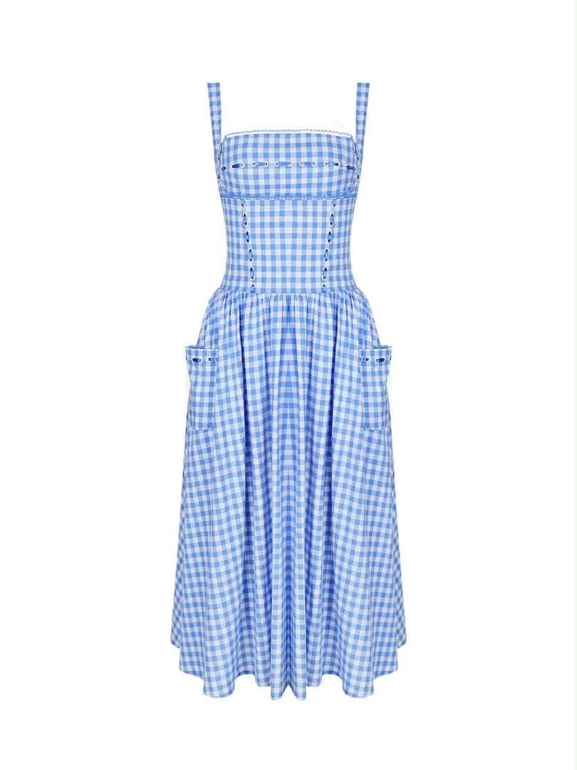 Bluebell Gingham Corset Dress