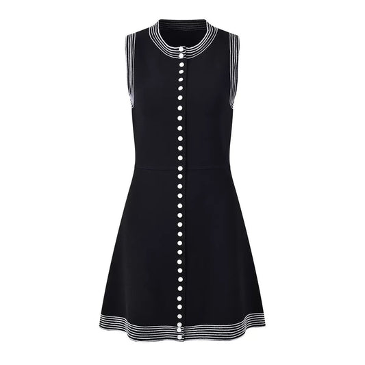 Monaco Button Mini Dress