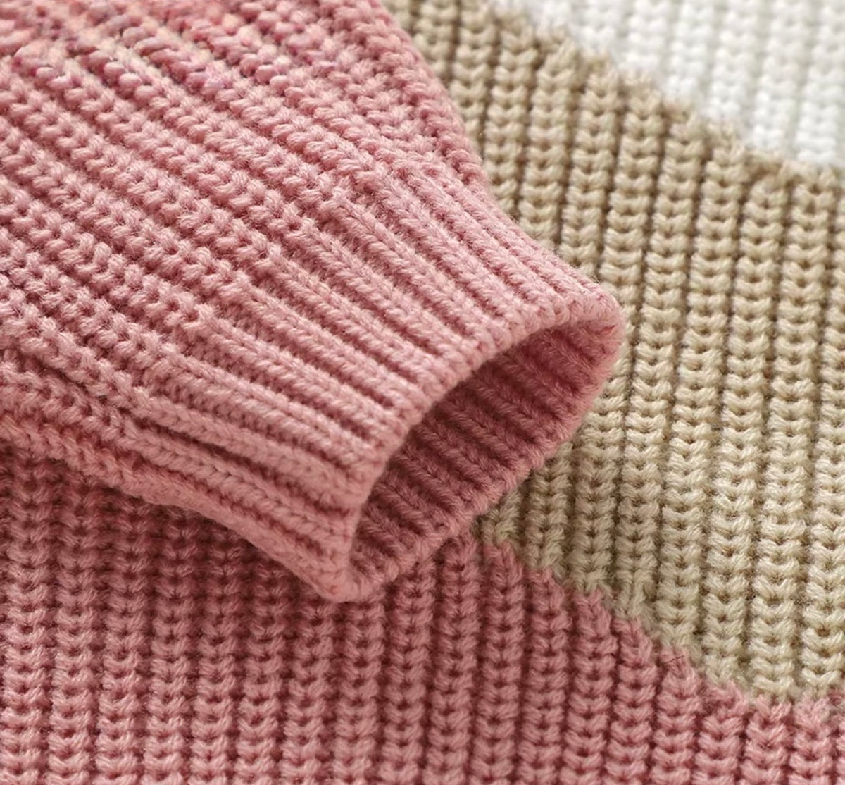 Chevron Colorblock Knit Set