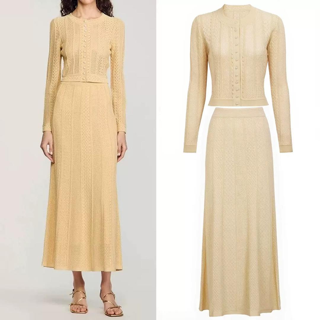 Pearl Essence Knit Co-Ord Set