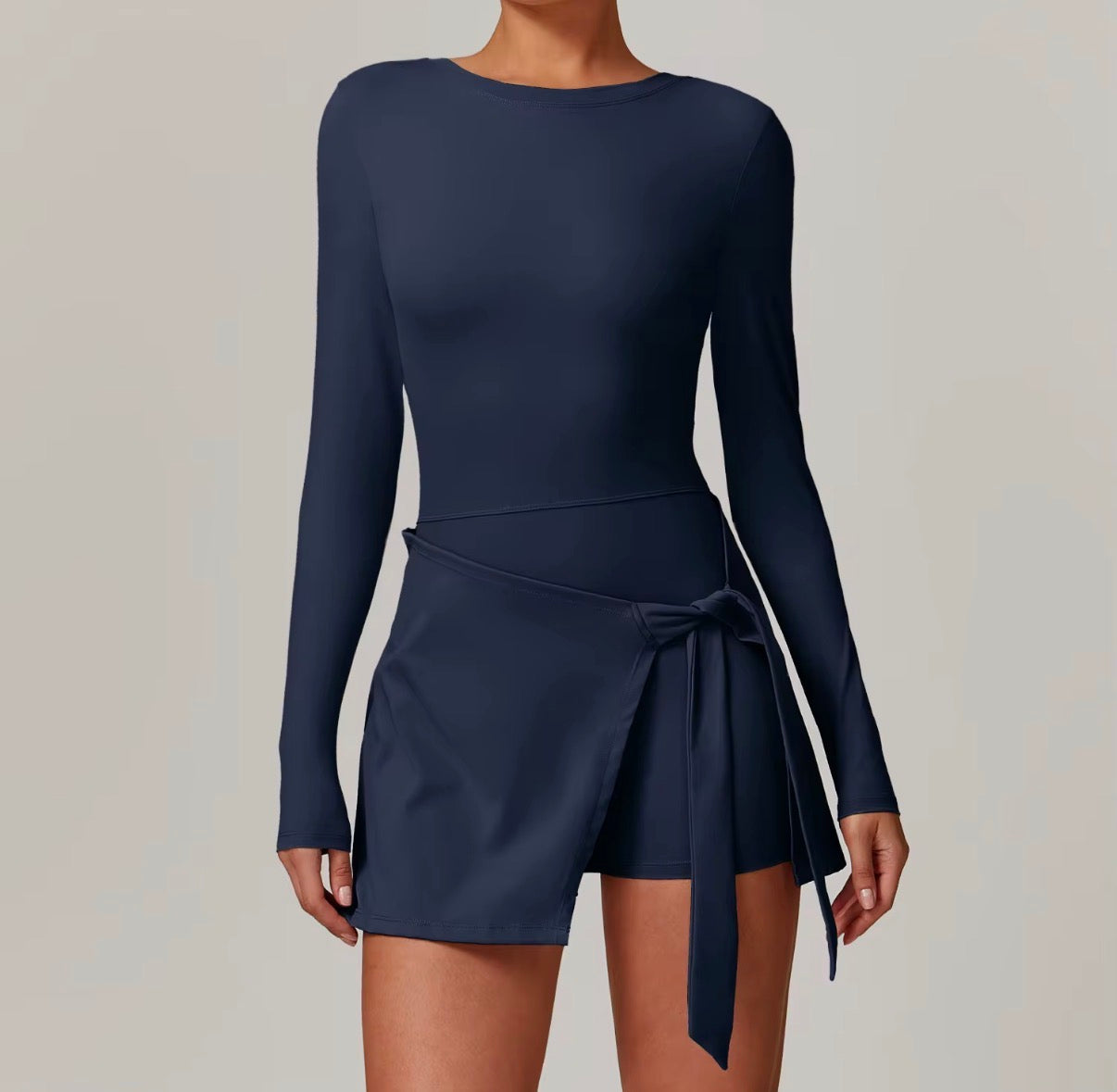 Wrap Skort Bodycon Dress
