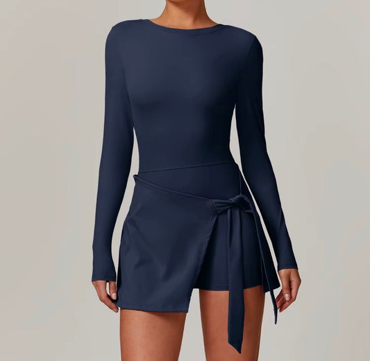 Wrap Skort Bodycon Dress