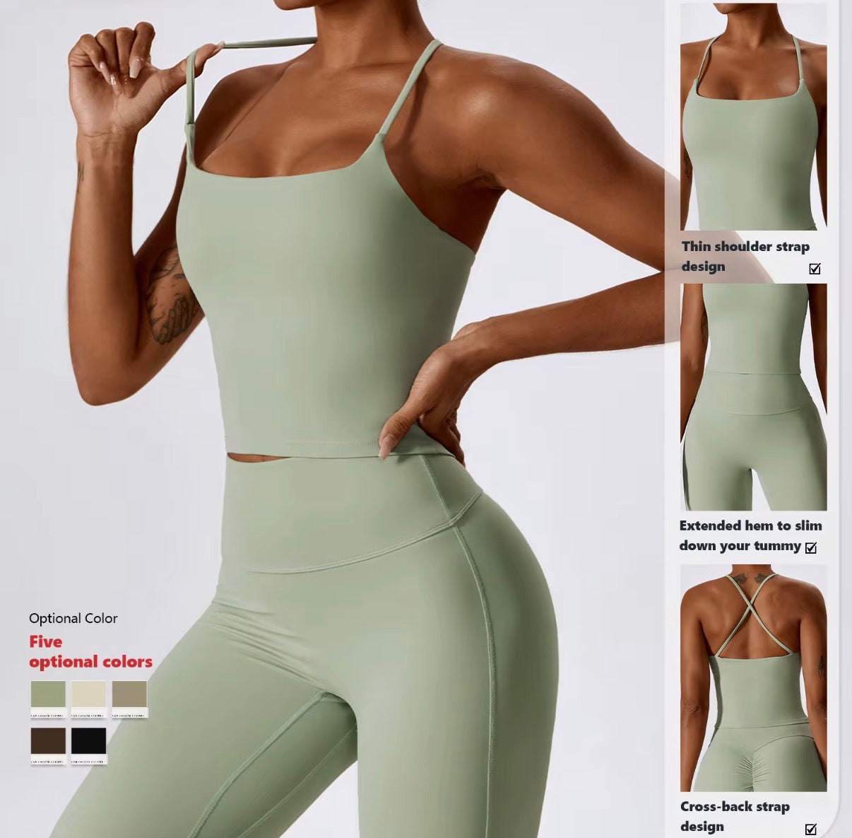 CrissCross Sculpting Flare Active Set with Seam Detail