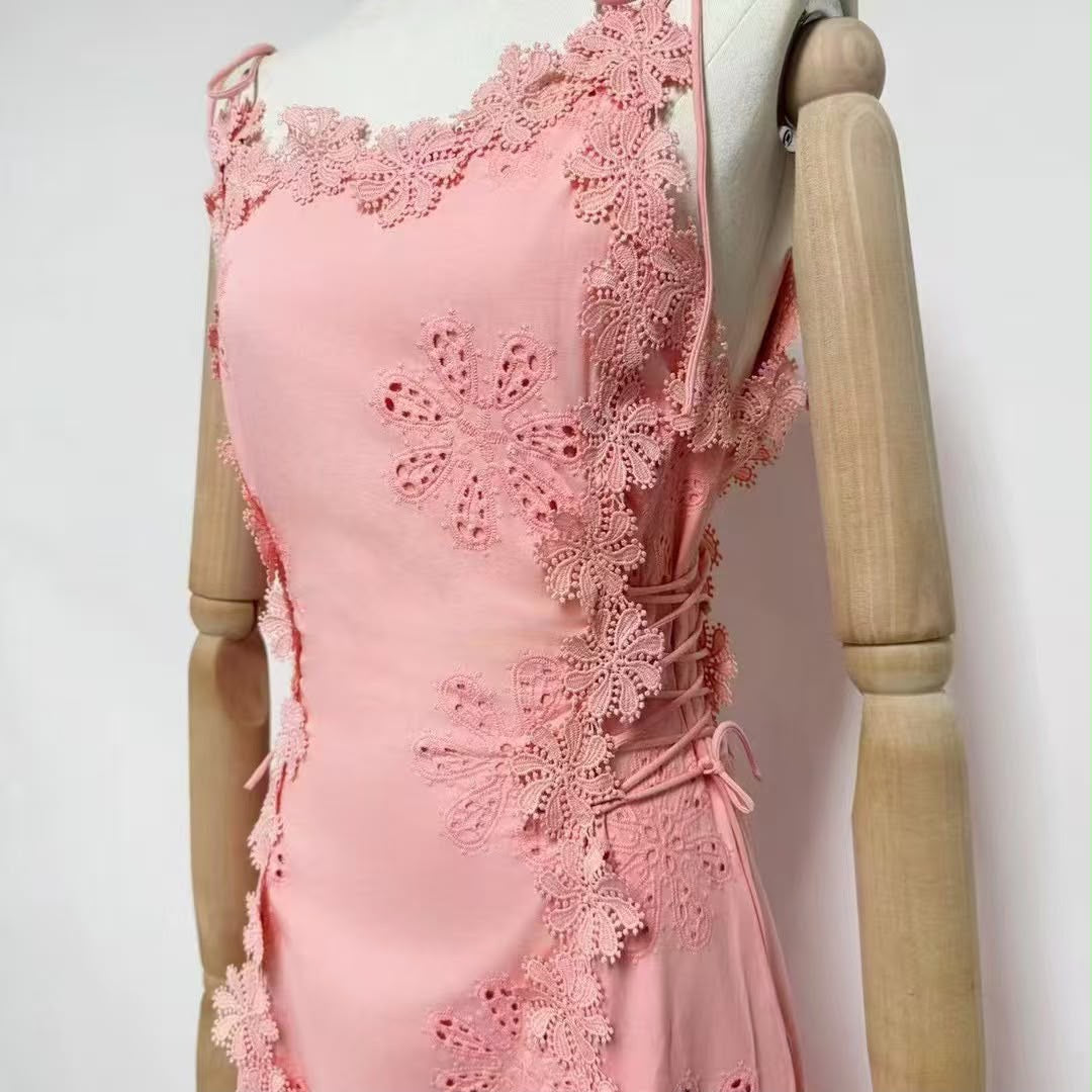 Blush Lace Bloom Dress