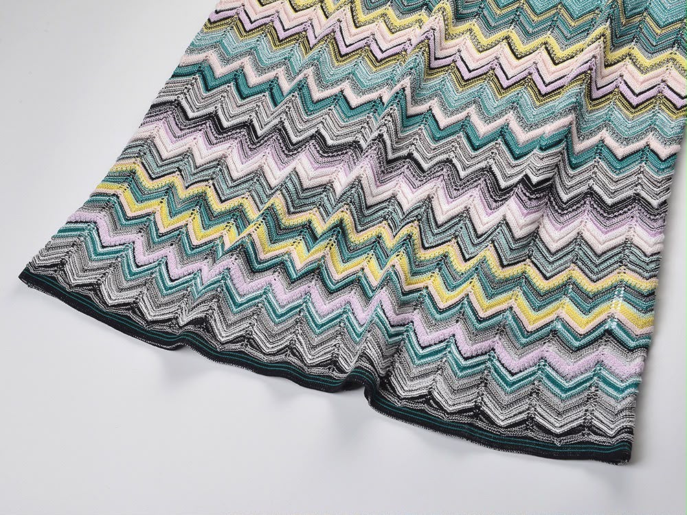 Pastel Zigzag Knit Set