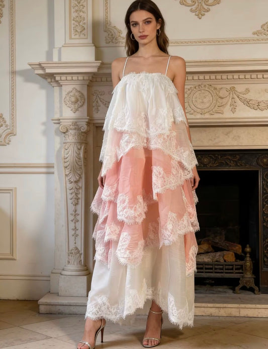 Cascade Lace Whisper Dress