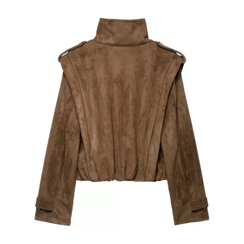 Sienna Suede Cropped Jacket