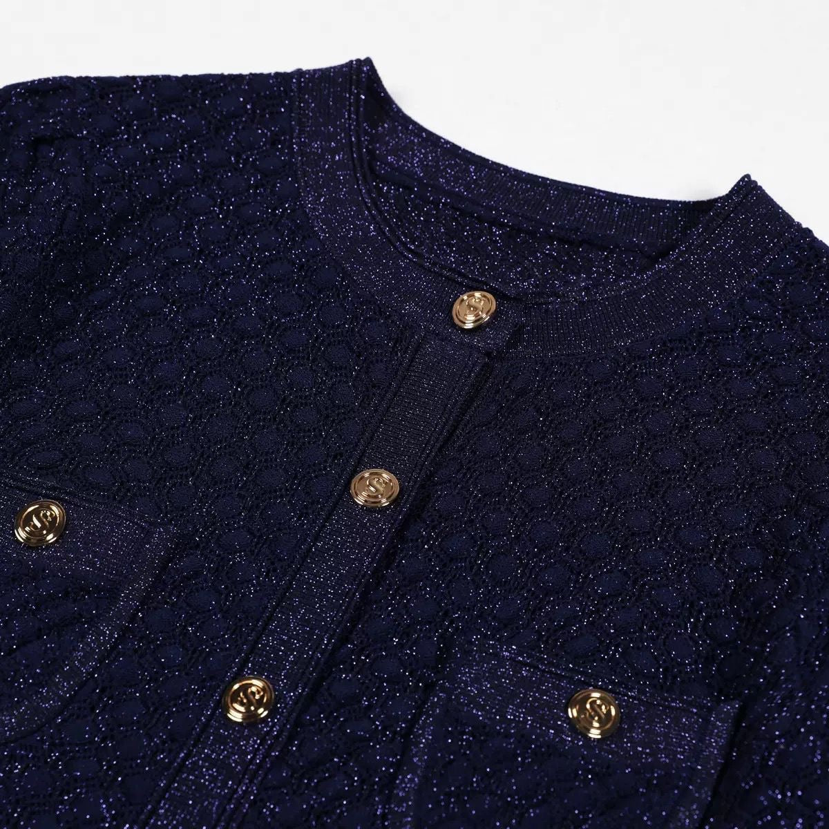 Monaco Buttoned Knit Dress