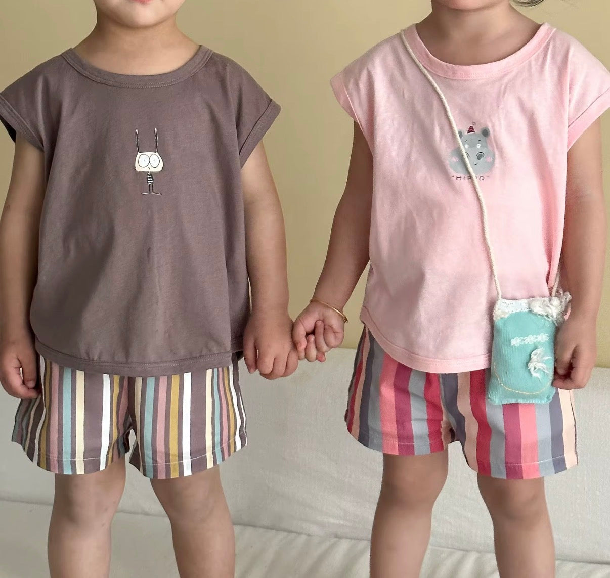 Pastel Stripe Pals Set