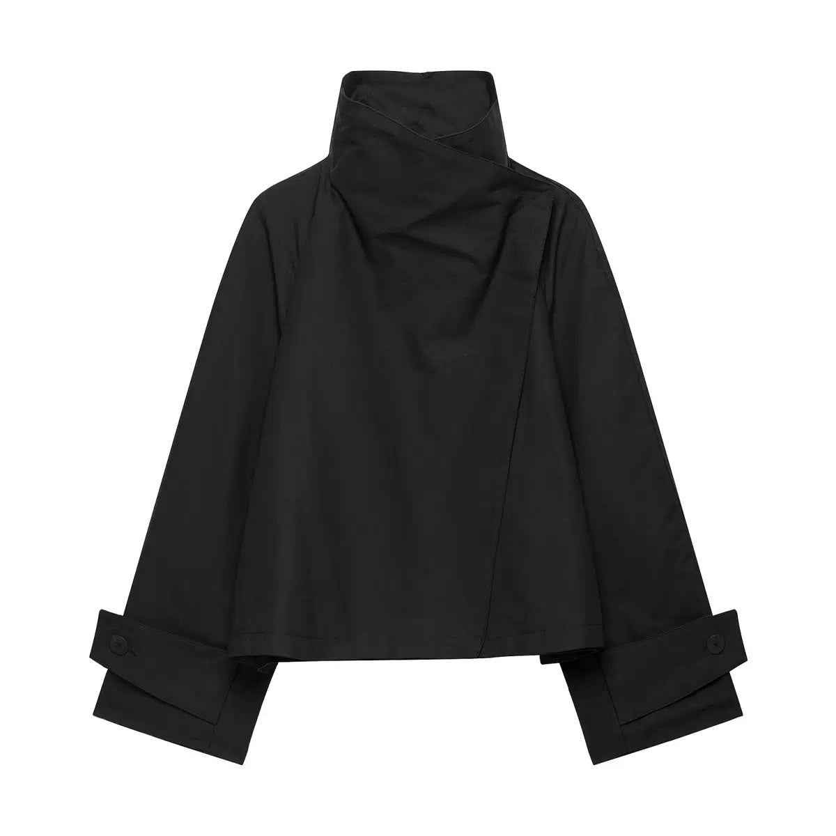 Asymmetric High-Neck Jacket