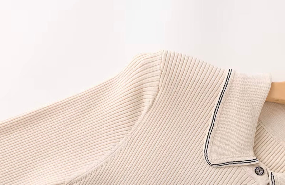 Camille Pleated Polo Maxi Dress