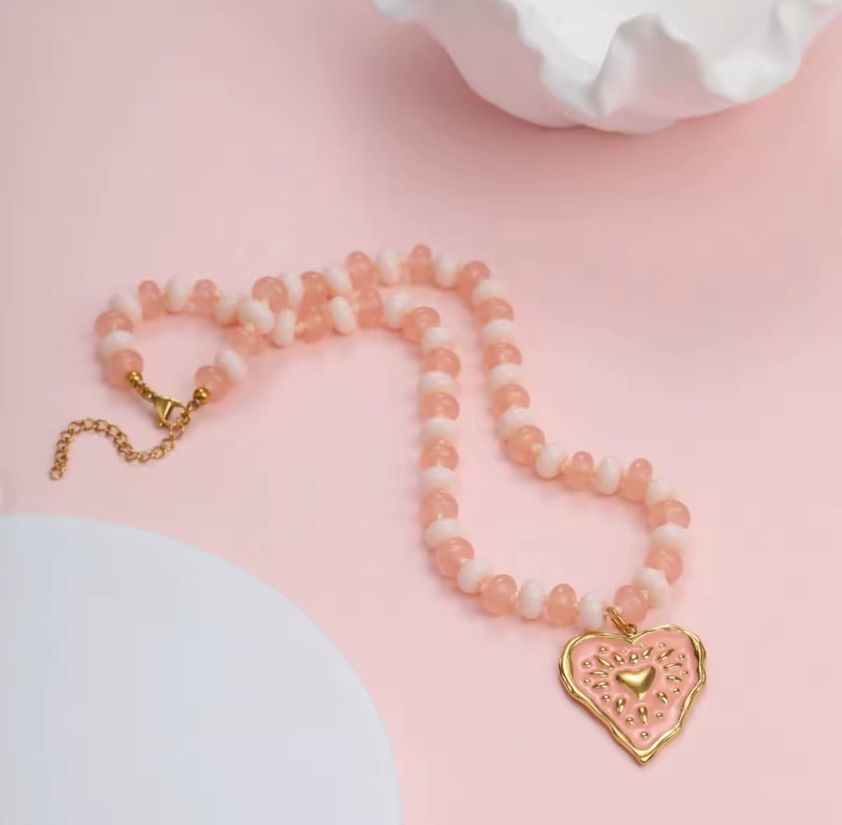 Blush Heart Necklace