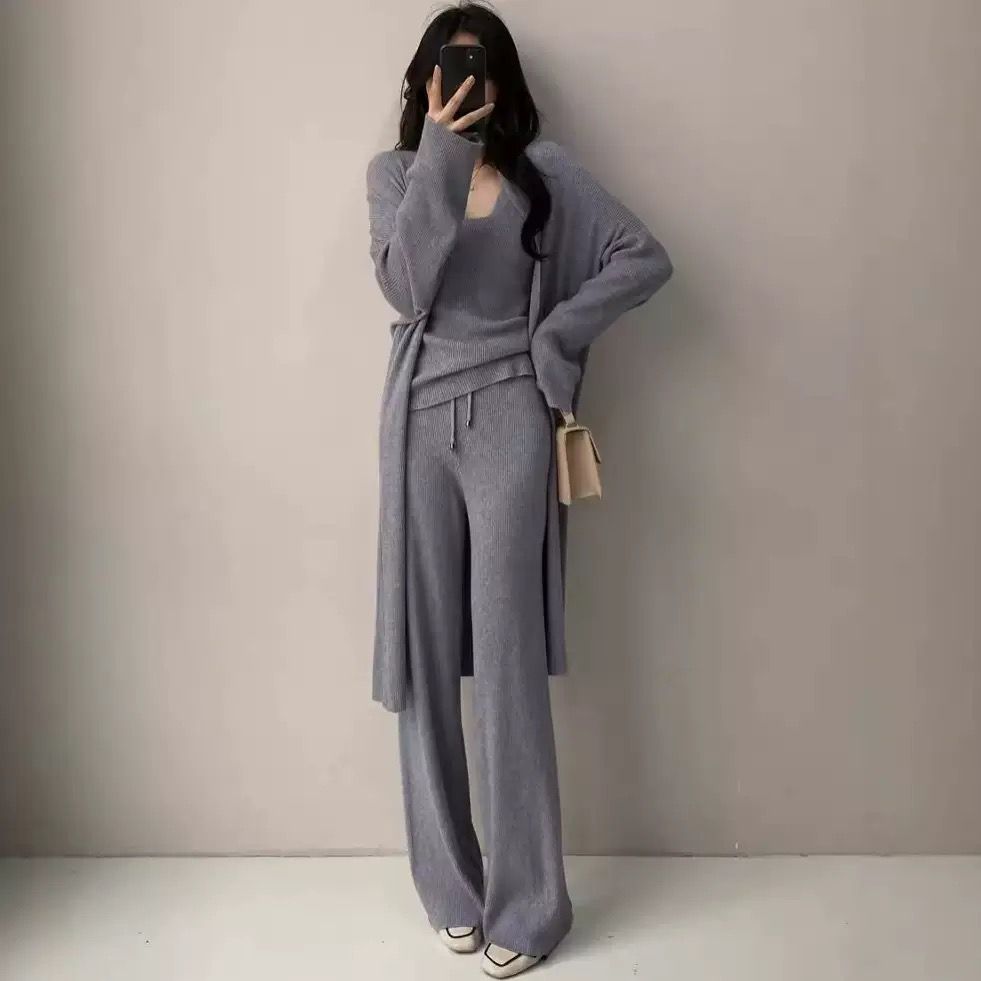 Soft Serenity 3-Piece Ribbed Knit Set