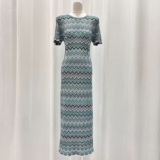 Chevron Muse Dress