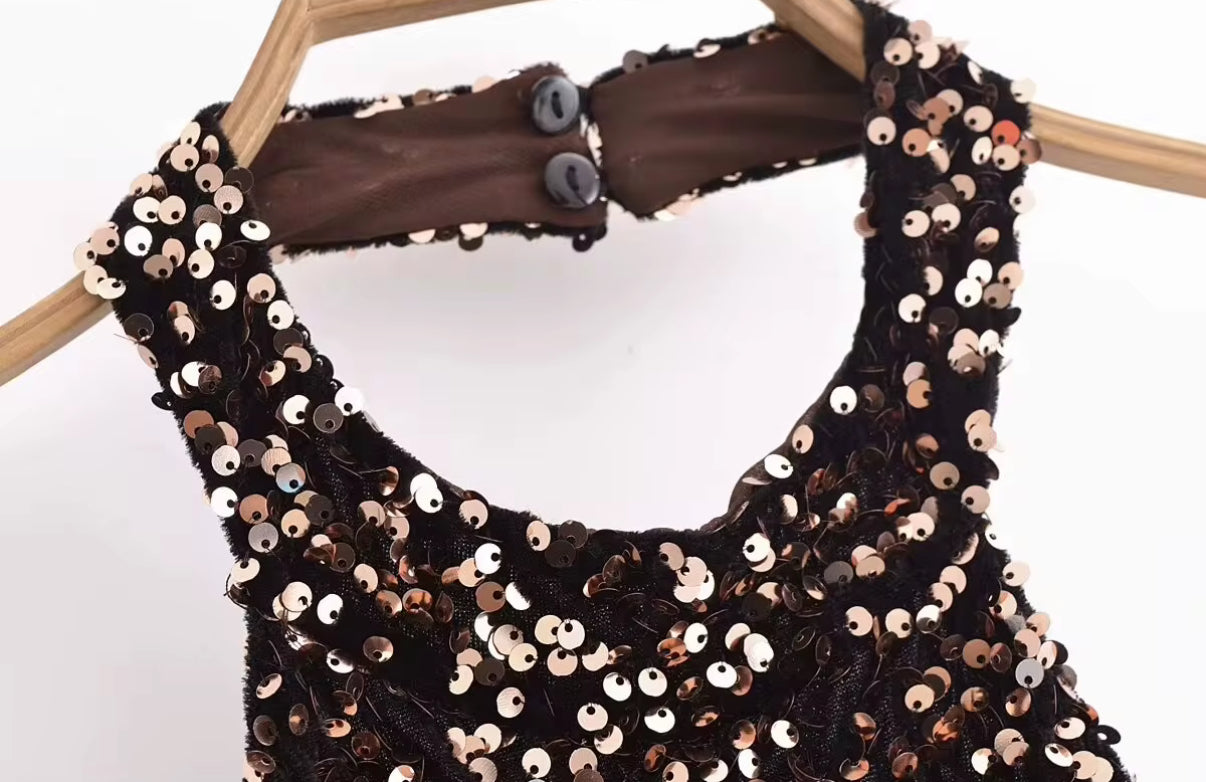 Shimmer Nights Mini Dress