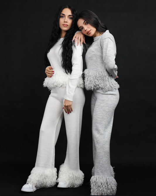 Cozy Glam Fringe Set