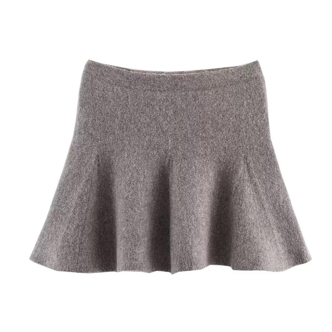 Grey Mist Wool-Blend Two-Piece Set