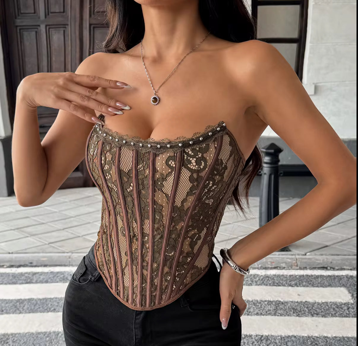 Romantic Pearl Corset