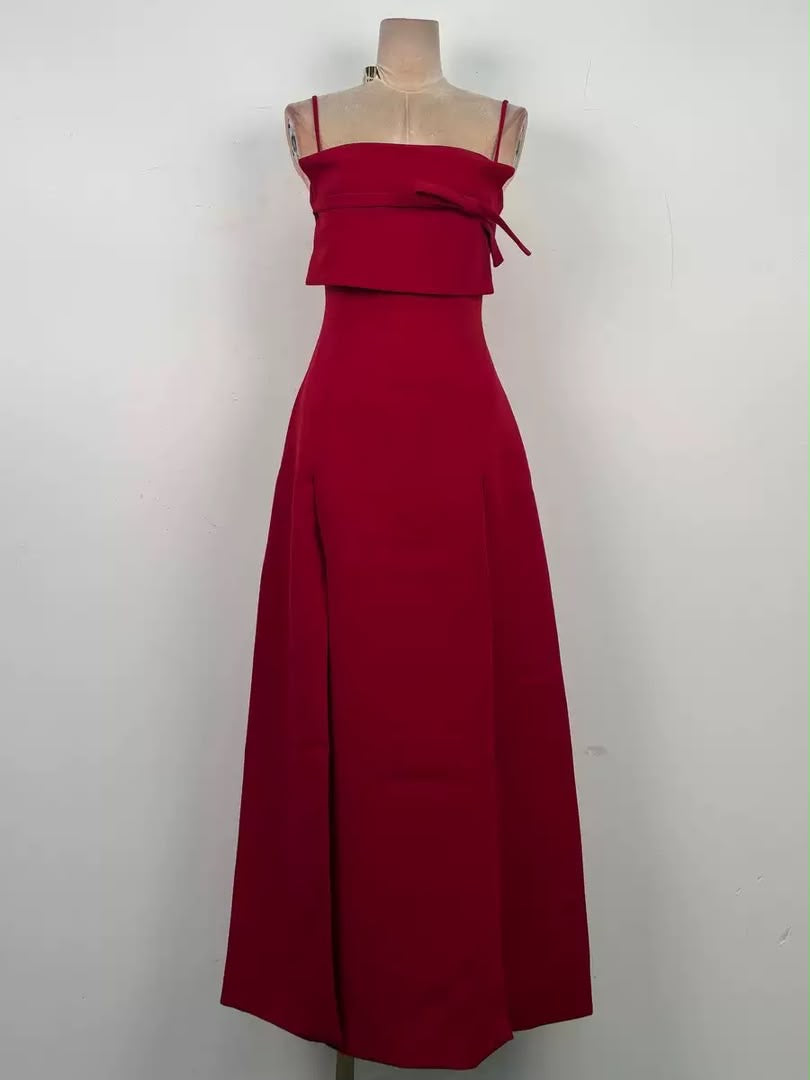 Scarlet Bow Elegance Gown